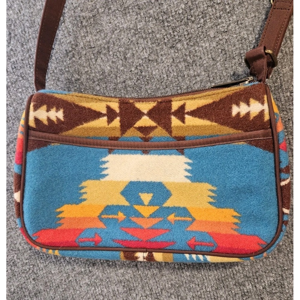 Pendleton Women's Crossbody Purse Adjustable Strap Aztec Geometric Southwestern - Picture 3 of 8